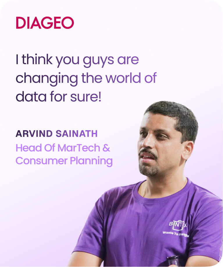 Arvind Sainath, Diageo