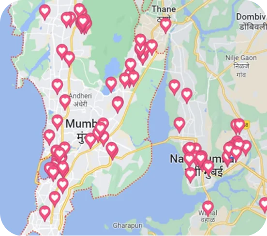 Mumbai Servicing Areas Map